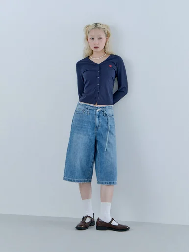 GUESS WOMAN Quần Ngắn Jeans Nữ - Ladies Denim Shorts