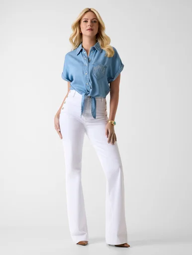 GUESS WOMAN Áo Sơ Mi Jean Kiểu Nữ - Ambra Shirt