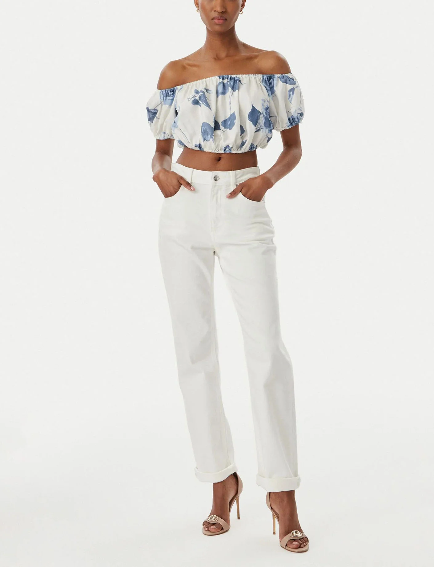 GUESS WOMAN Áo Trễ Vai Nữ - Ss Ryan Off Shldr Top