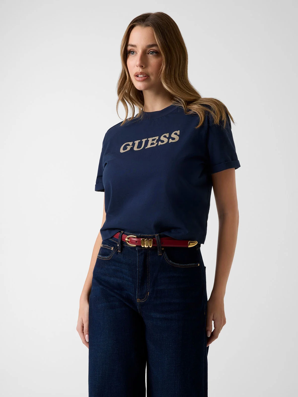GUESS WOMAN Áo Thun Nữ - Ss Cn Marina Crop Tee