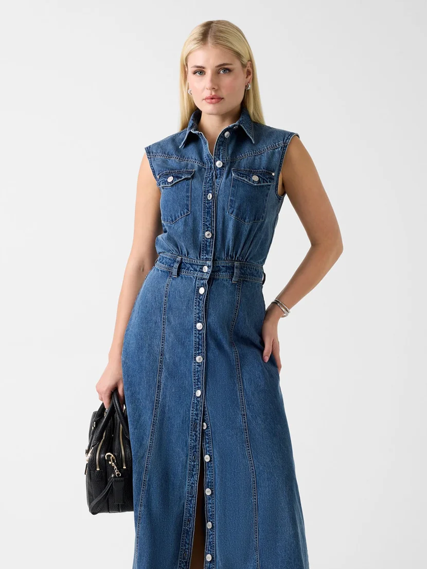 GUESS WOMAN Đầm Jeans Nữ - Rugiada Dress