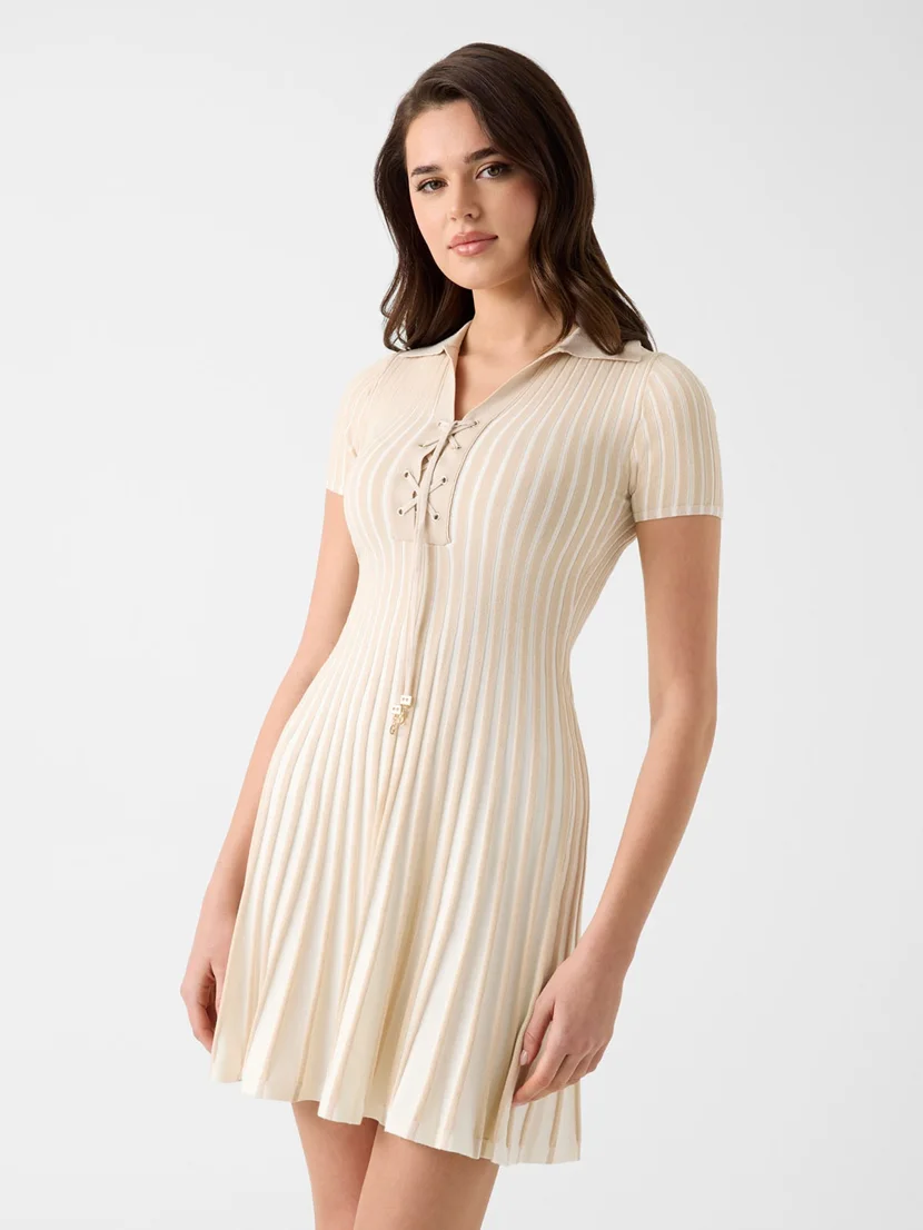 GUESS WOMAN Đầm Nữ - Ss Polo Lace-Up Regina Swtr Dr