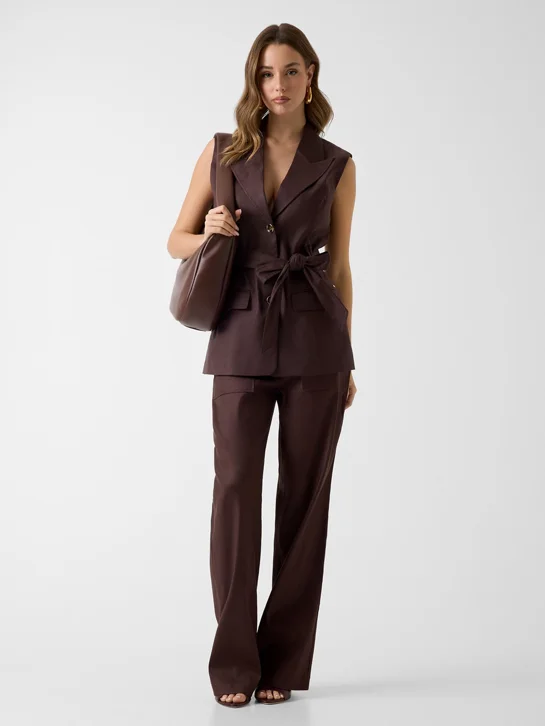 GUESS WOMAN Áo Blazer Không Tay Nữ - Sl Carla Blazer