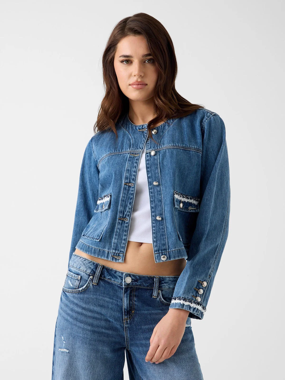 GUESS WOMAN Áo Khoác Jeans Nữ - Ladies Denim Jacket