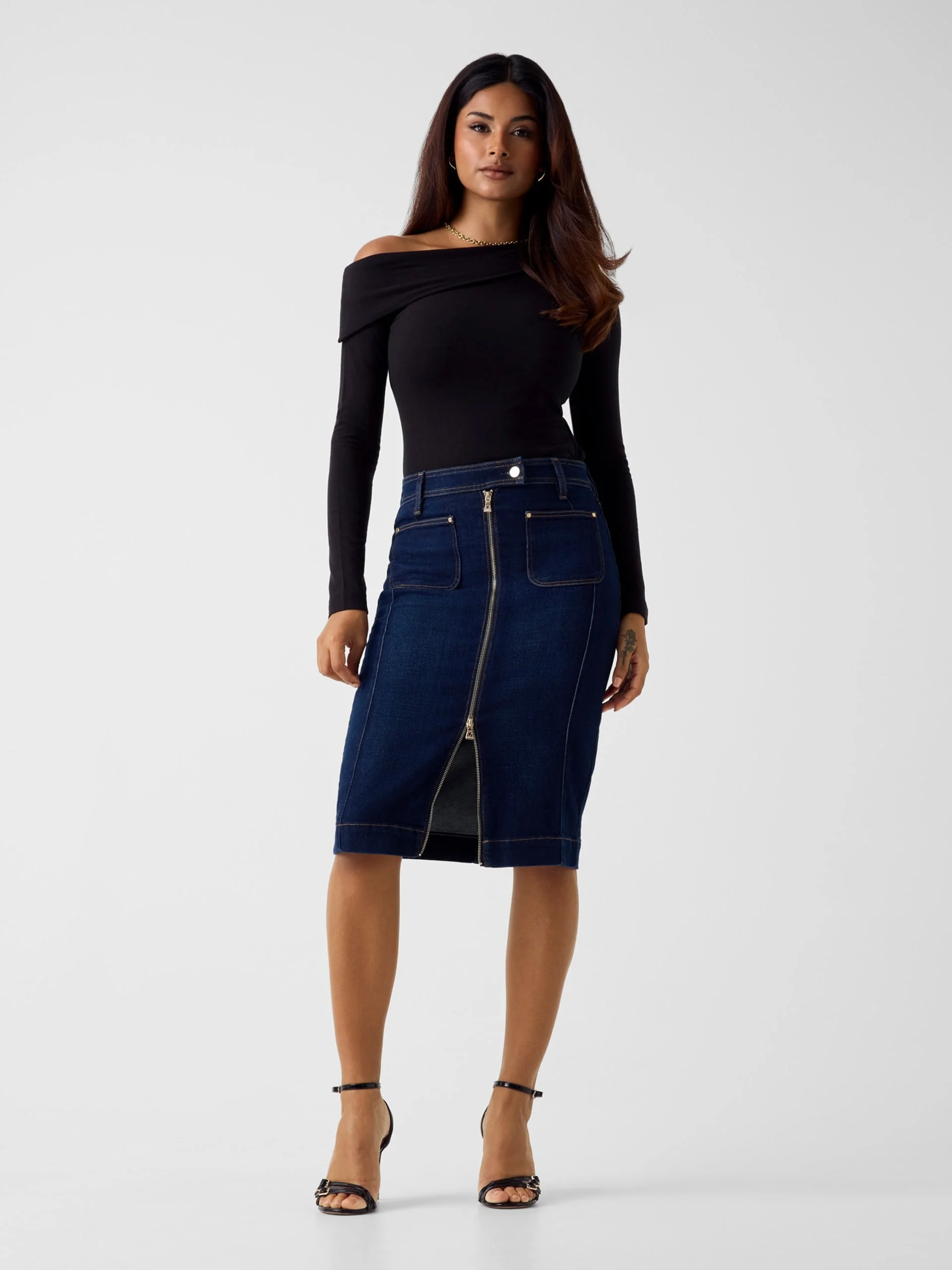 GUESS WOMAN Chân Váy Jeans Nữ - Rosita Longuette