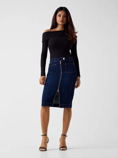 GUESS WOMAN Chân Váy Jeans Nữ - Rosita Longuette