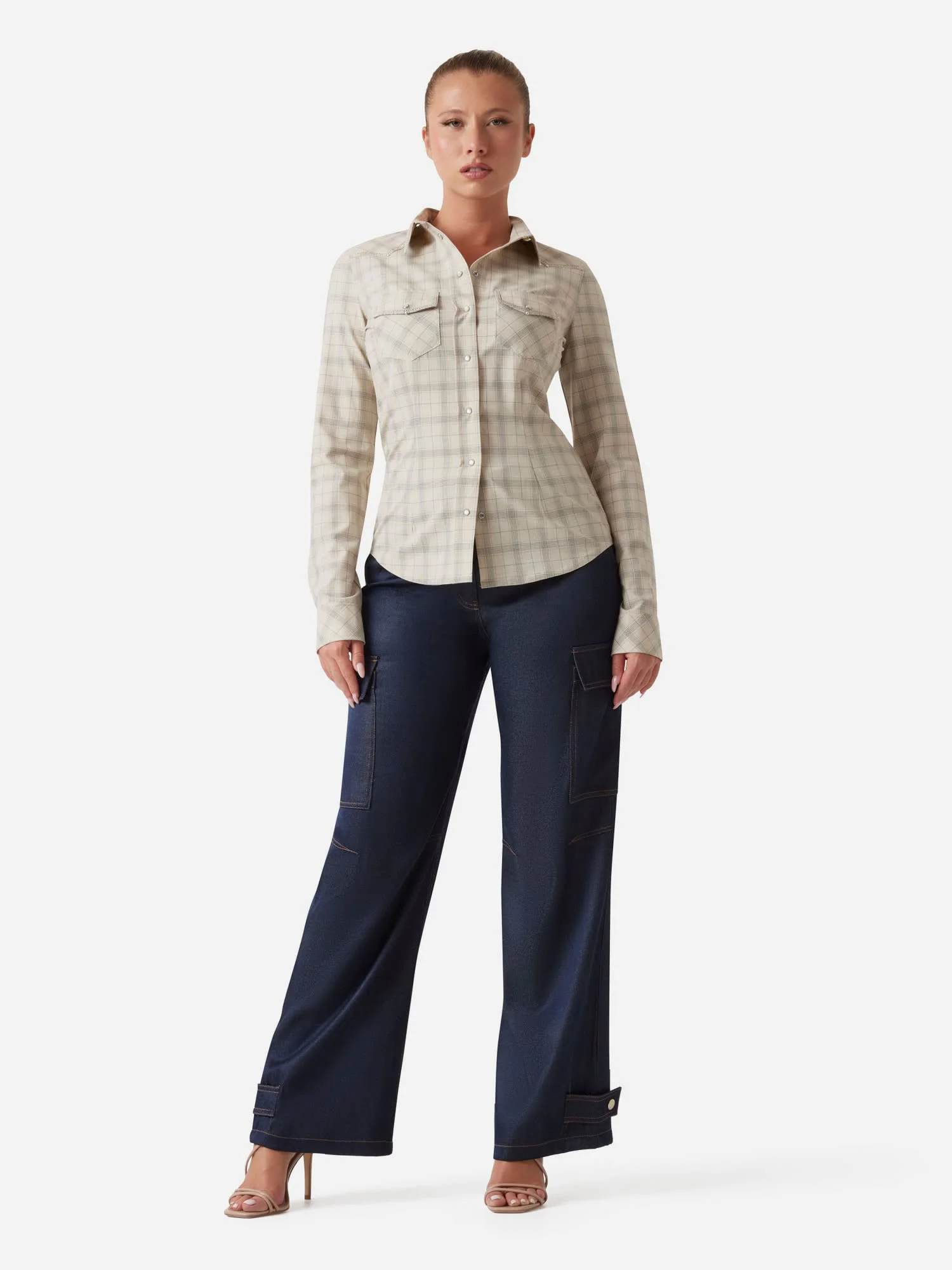 GUESS WOMAN Áo Sơ Mi Nữ - Ls Briana Fitted Shirt