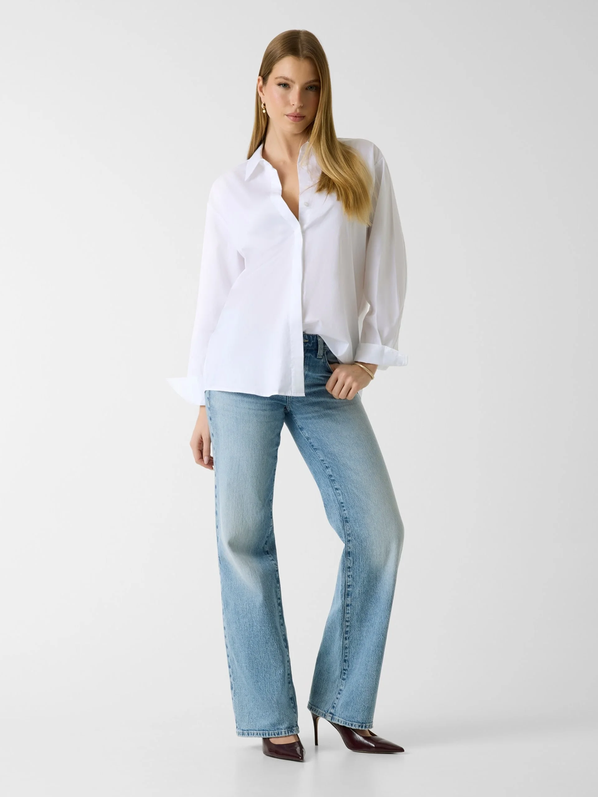 GUESS WOMAN Áo Sơ Mi Nữ - Ls Danila Poplin Shirt