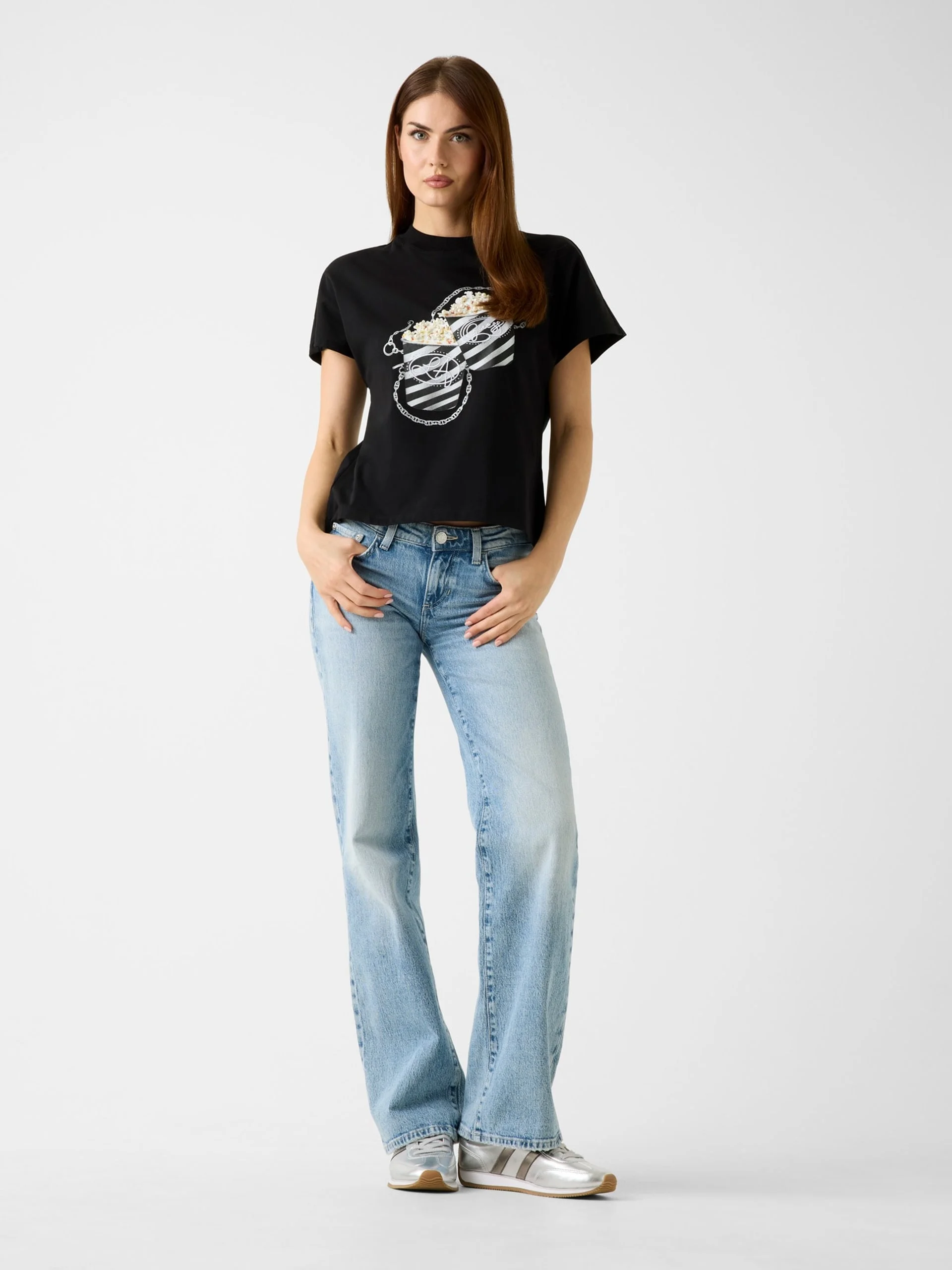 GUESS WOMAN Áo Thun Nữ - Ss Cn Popcorn Tee