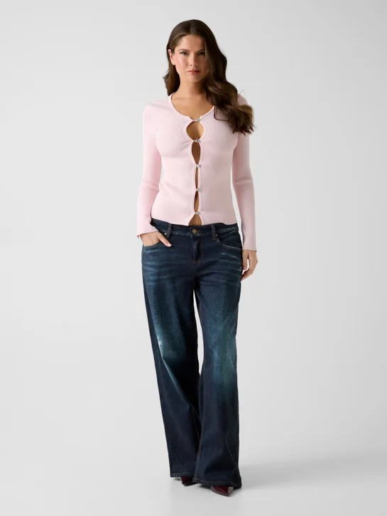 GUESS WOMAN Áo Len Nữ - Ls Cn Stella Cardi Swtr