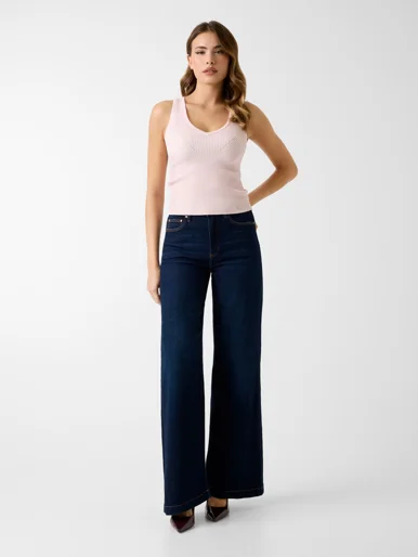 GUESS WOMAN Áo Len Nữ - Sl Vn Stella Tank Top Swtr
