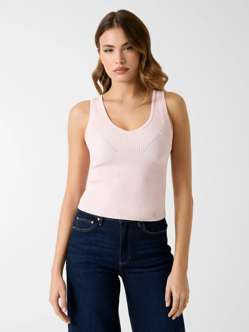 GUESS WOMAN Áo Len Nữ - Sl Vn Stella Tank Top Swtr