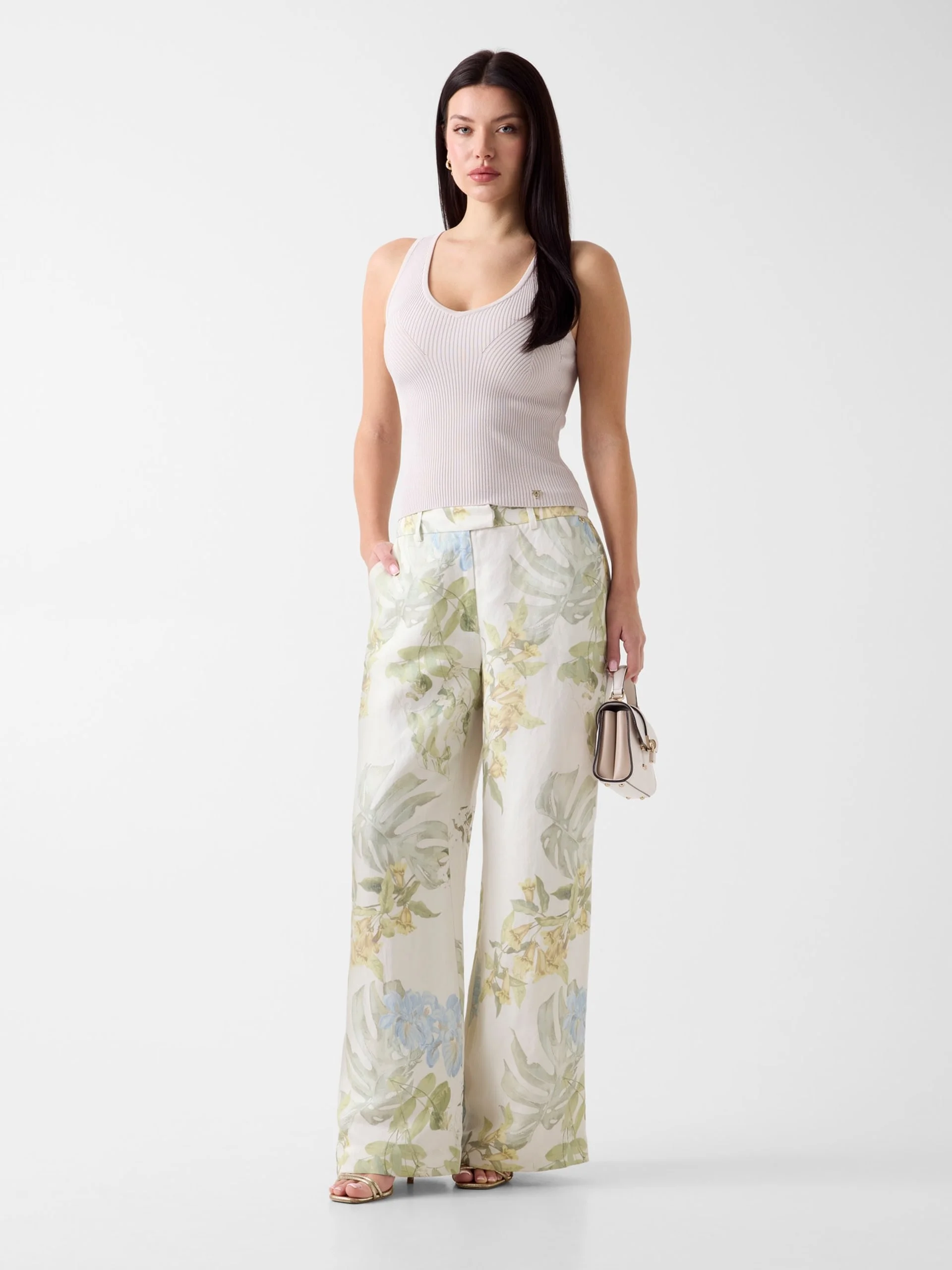 GUESS WOMAN Áo Len Nữ - Sl Vn Stella Tank Top Swtr