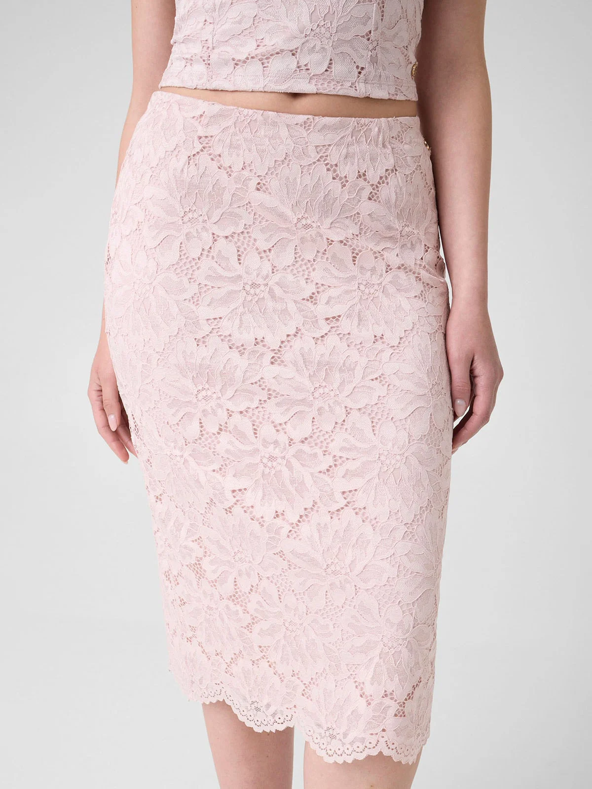 GUESS WOMAN Chân Váy Nữ - Katrina Midi Lace Skirt