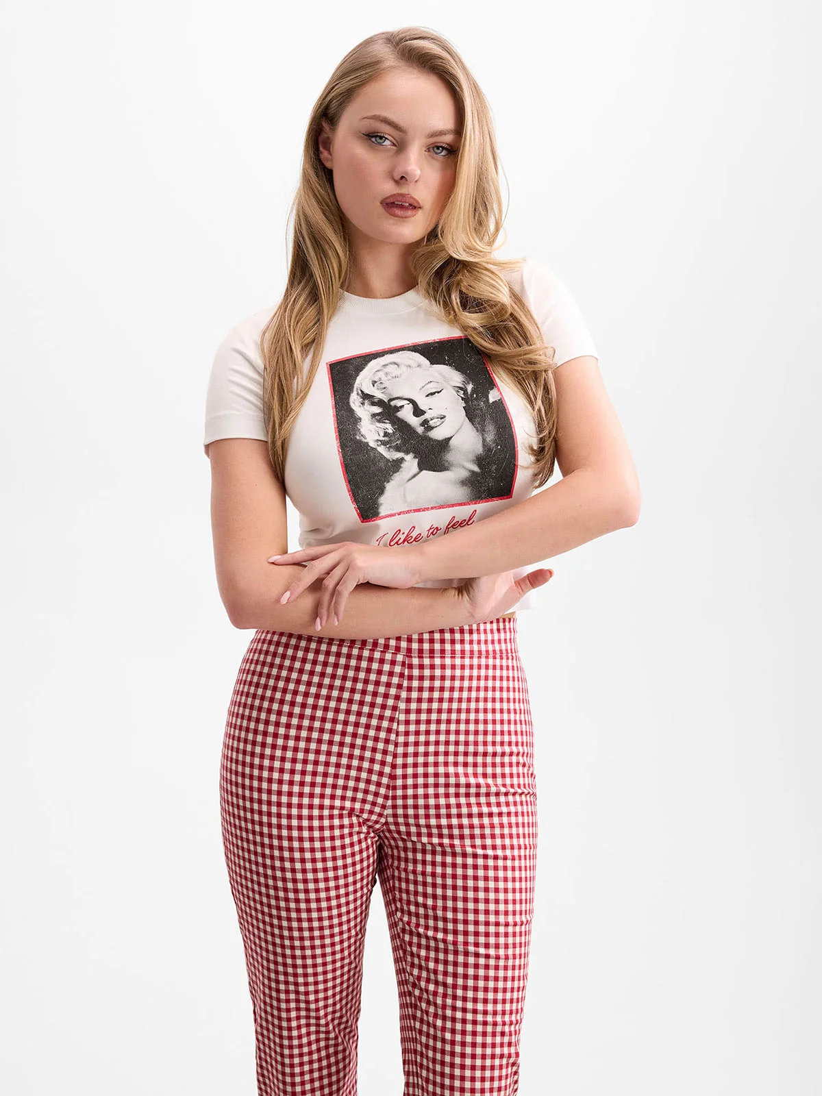GUESS WOMAN Áo Thun Nữ - Marilyn Ss Cn Crop Tee