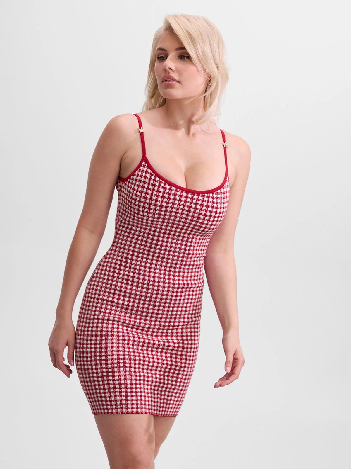GUESS WOMAN Đầm Nữ - Marilyn Bodycon Vichy Swtr Dre