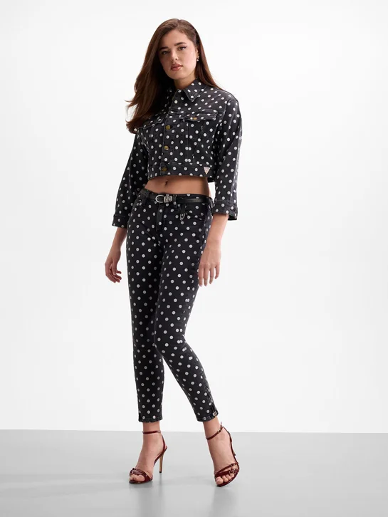 GUESS WOMAN Áo Khoác Nữ - Rosalyn Crop Jacket