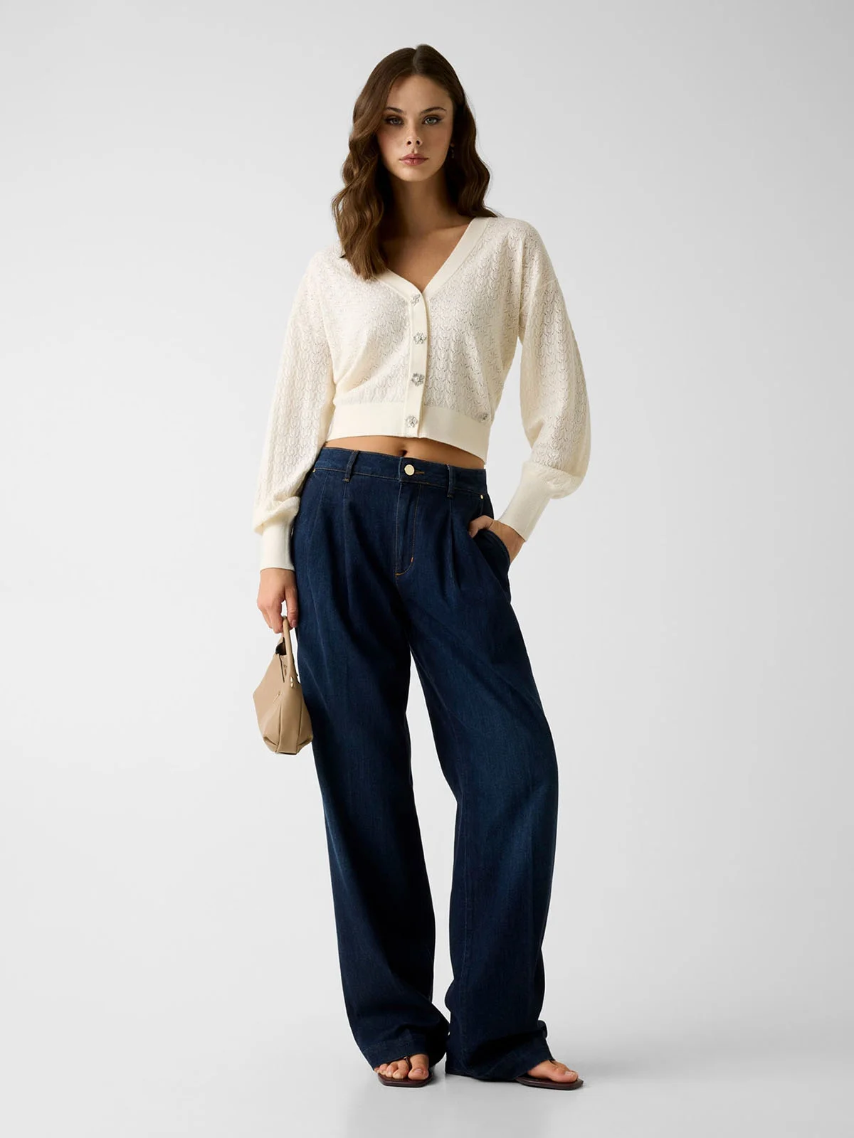 GUESS WOMAN Áo Cardigan Nữ - Ls Vn Nina Cardi Stwr