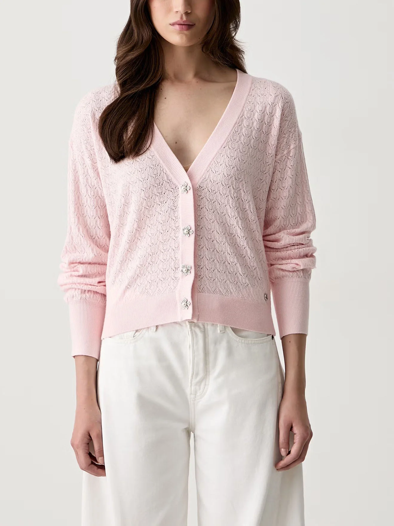 GUESS WOMAN Áo Cardigan Nữ - Ls Vn Nina Cardi Stwr