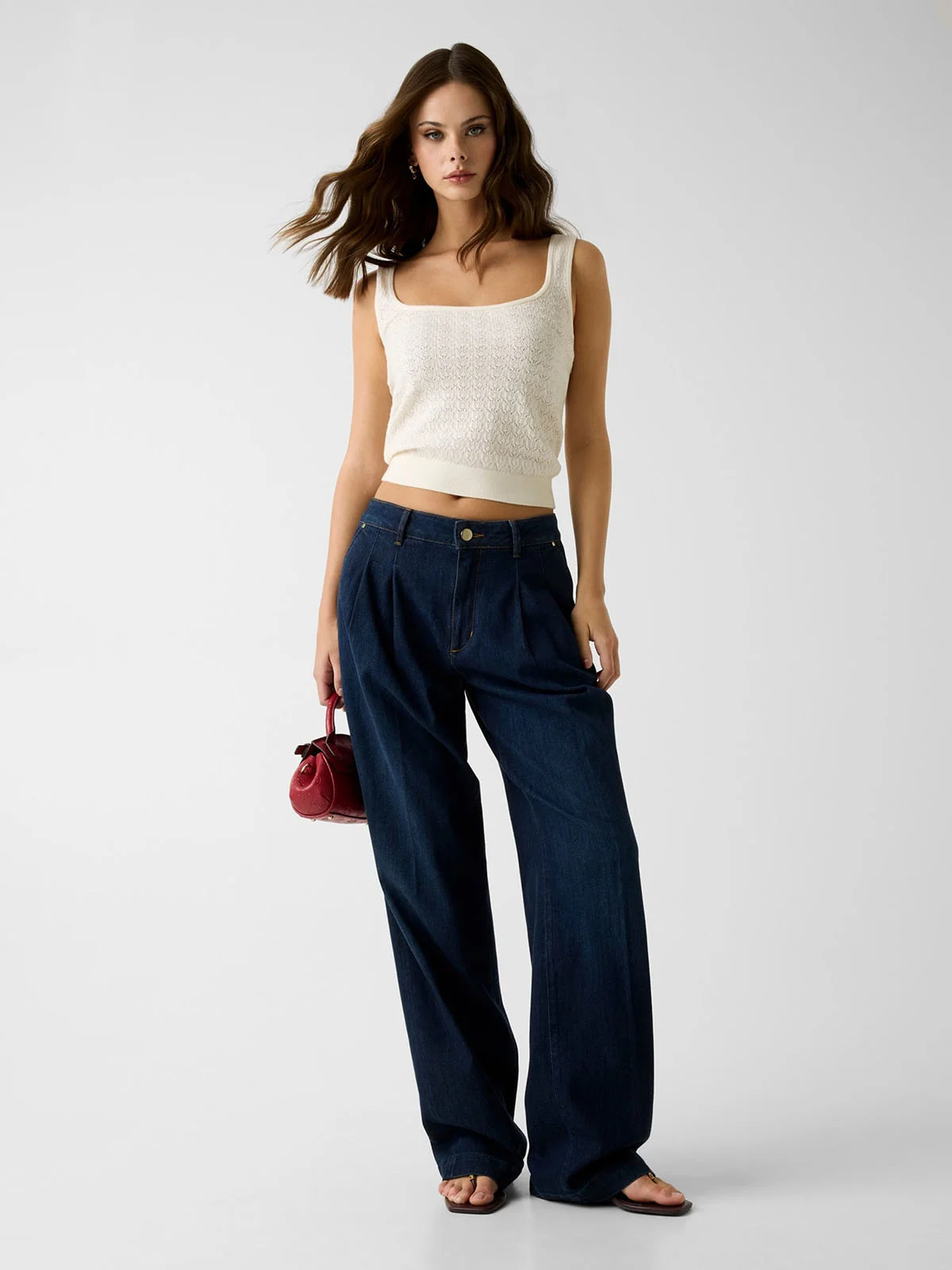 GUESS WOMAN Áo Len Nữ - Sl Nina Tank Top Swtr