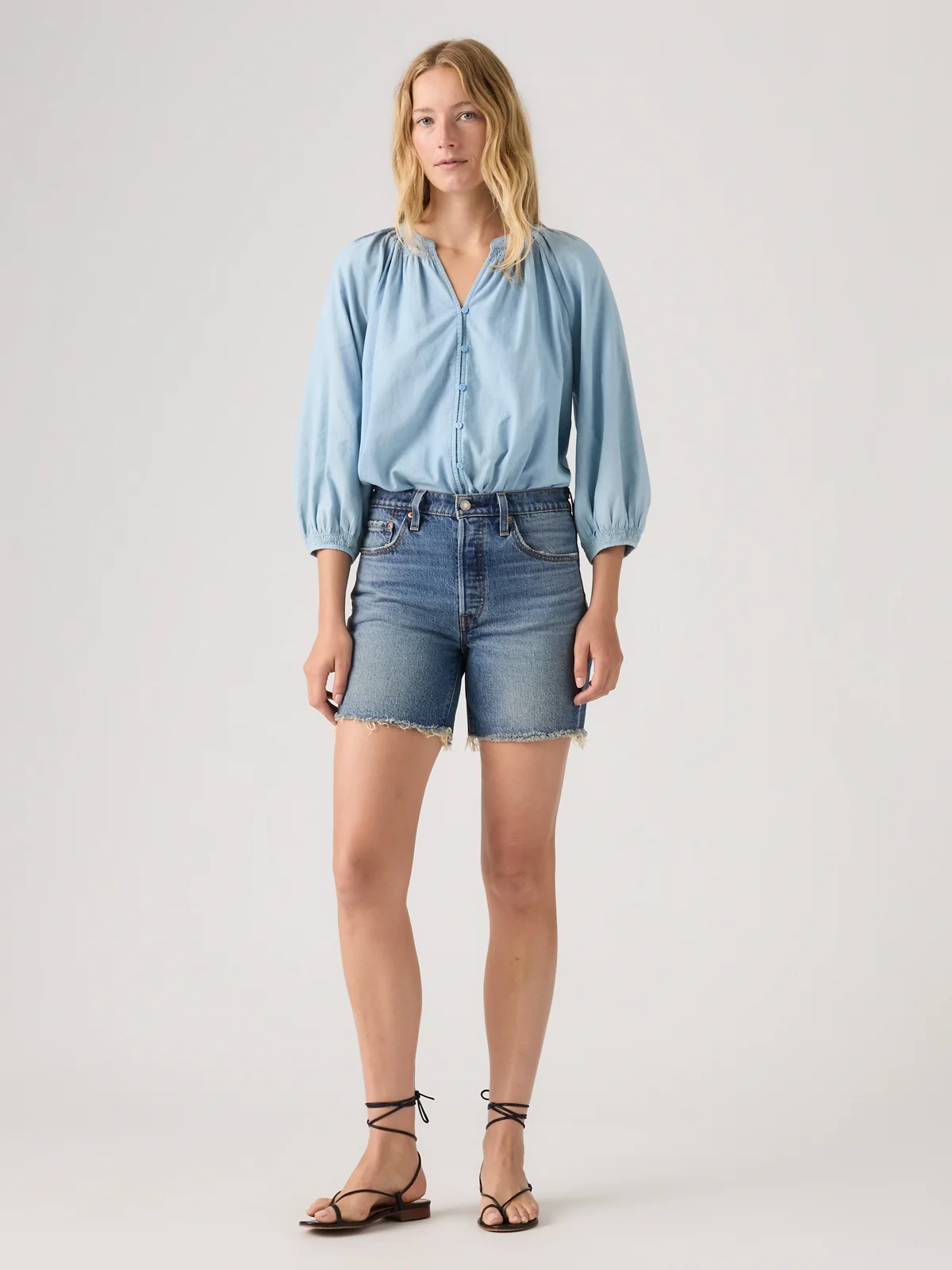 LEVI'S Quần Jeans Nữ Ngắn - Mid Length 501 Mid Thigh