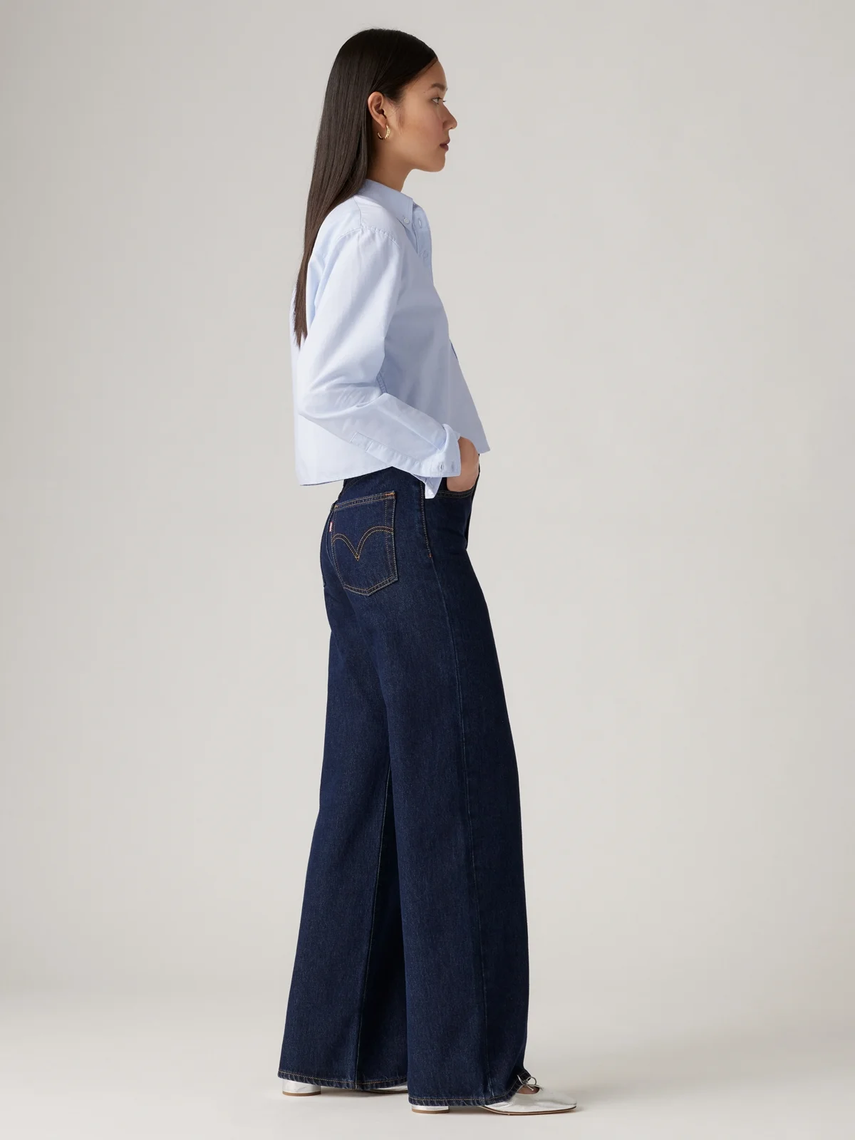 LEVI'S Quần Jeans Nữ Dài - Wide Leg Ribcage Wide Leg