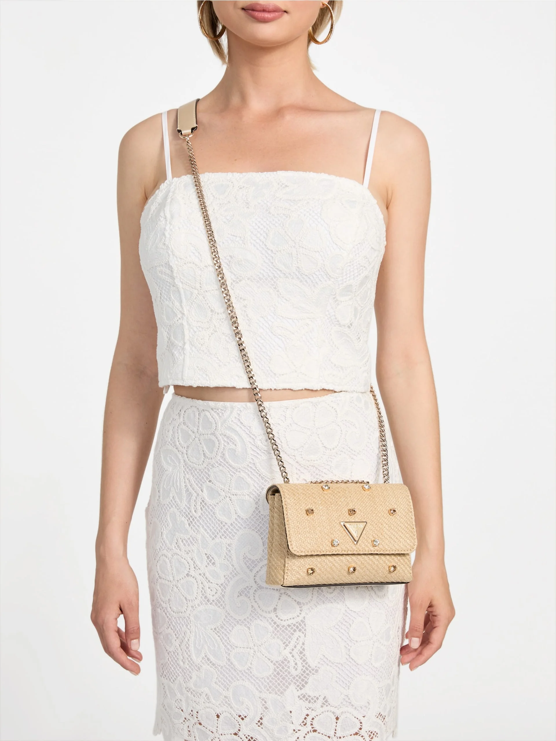 GUESS HANDBAG Túi Xách Nữ - Giully Ii Mini 2 Comp Cvrt Flp