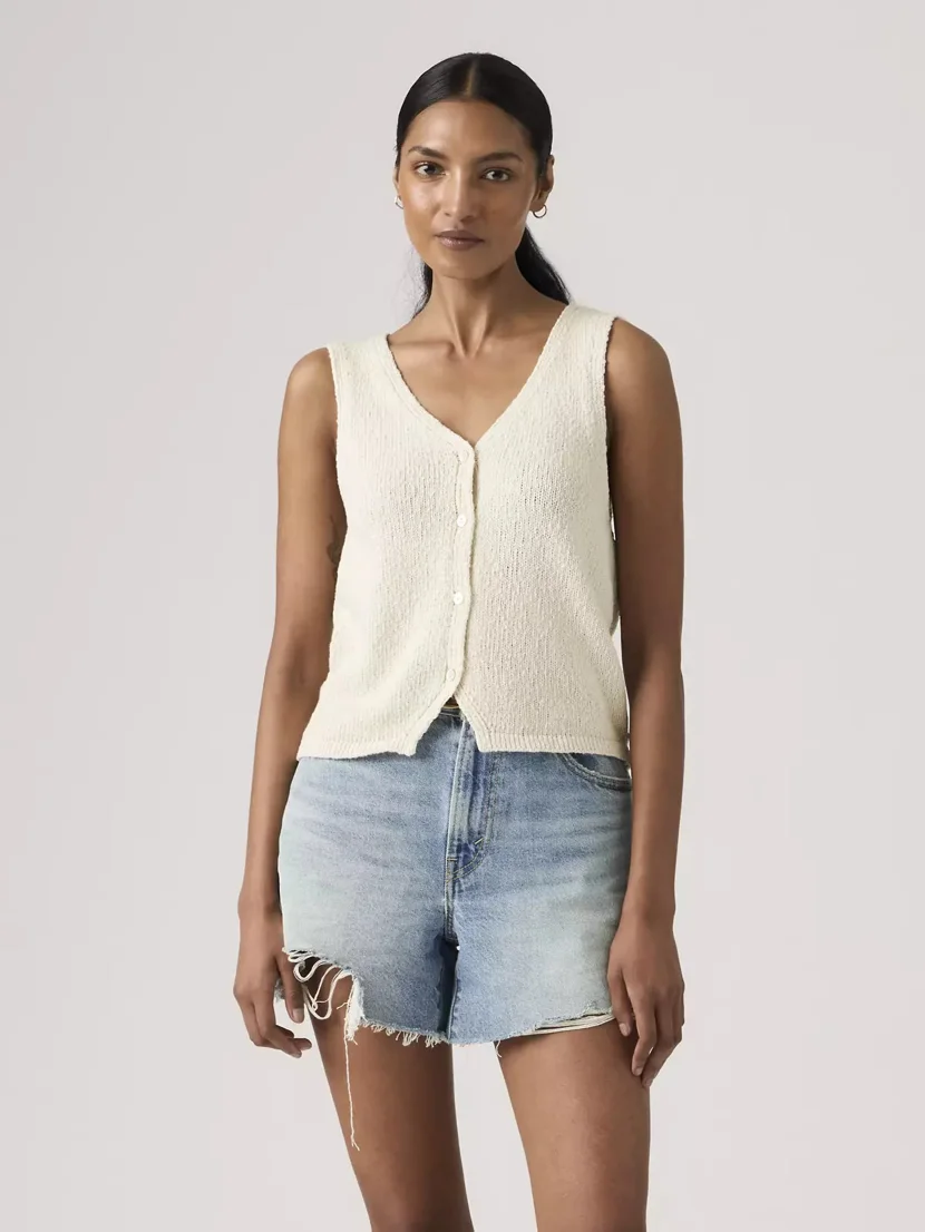LEVI'S Áo Len Nữ Không Tay - Relaxed Helen Mini Boucle