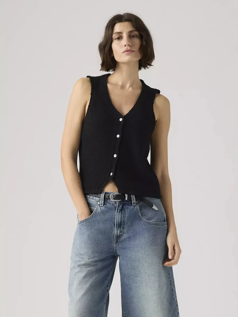 LEVI'S Áo Len Nữ Không Tay - Relaxed Helen Mini Boucle
