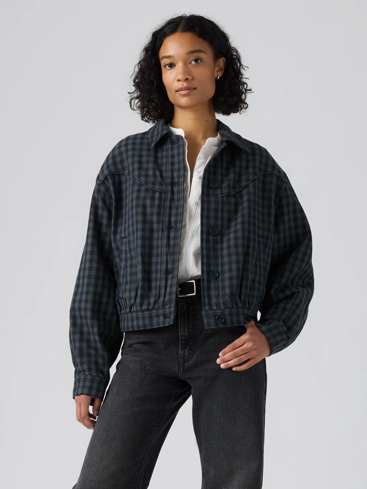 LEVI'S Áo Khoác Jeans Nữ - Relaxed Dani Western Harrington