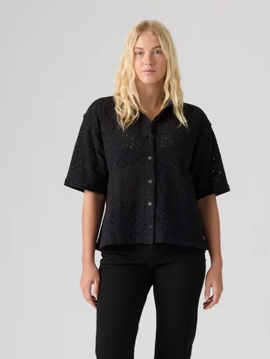 LEVI'S Áo Sơ Mi Nữ Tay Ngắn - Relaxed Harlie Lace