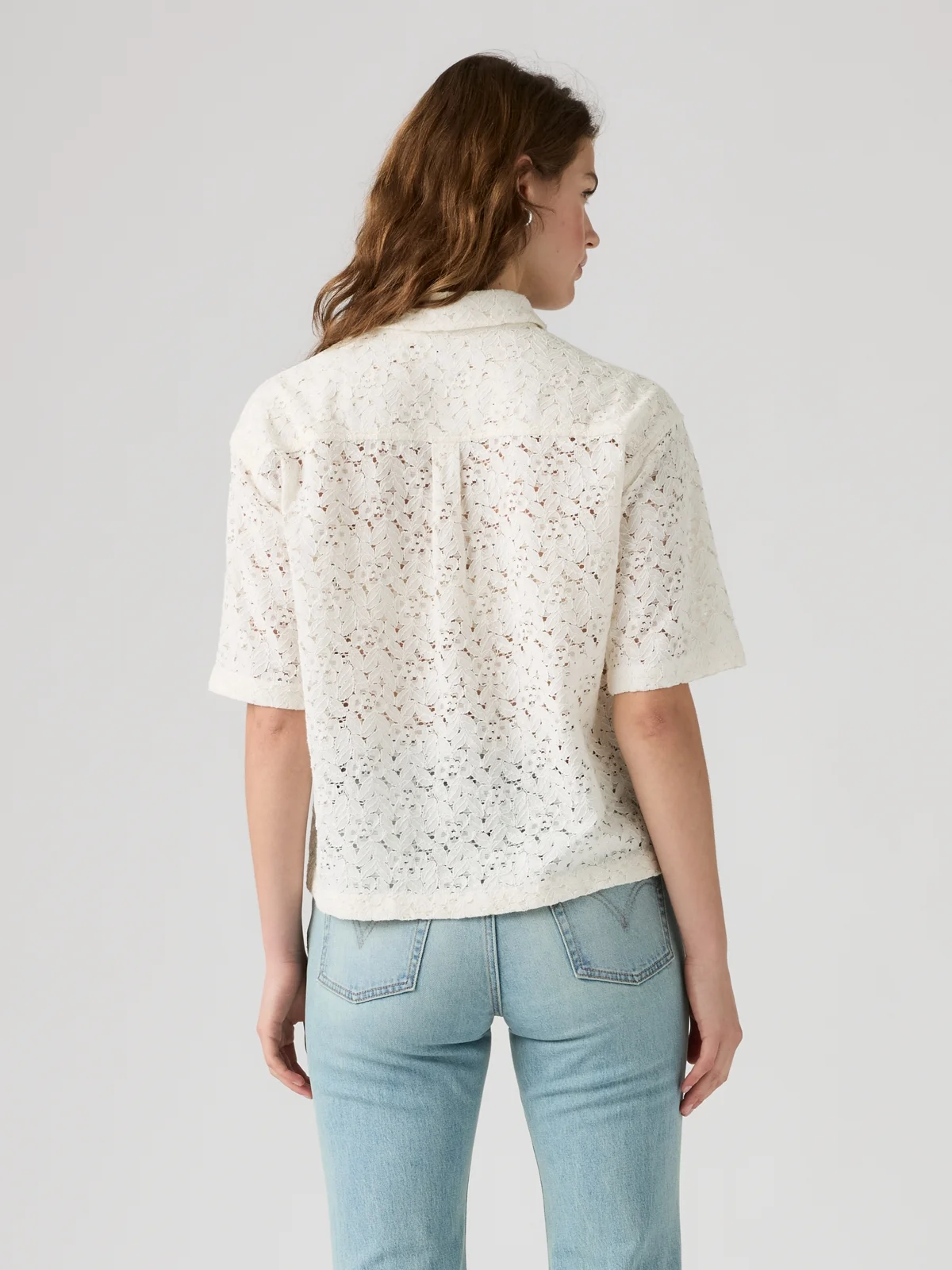 LEVI'S Áo Sơ Mi Nữ Tay Ngắn - Relaxed Harlie Lace