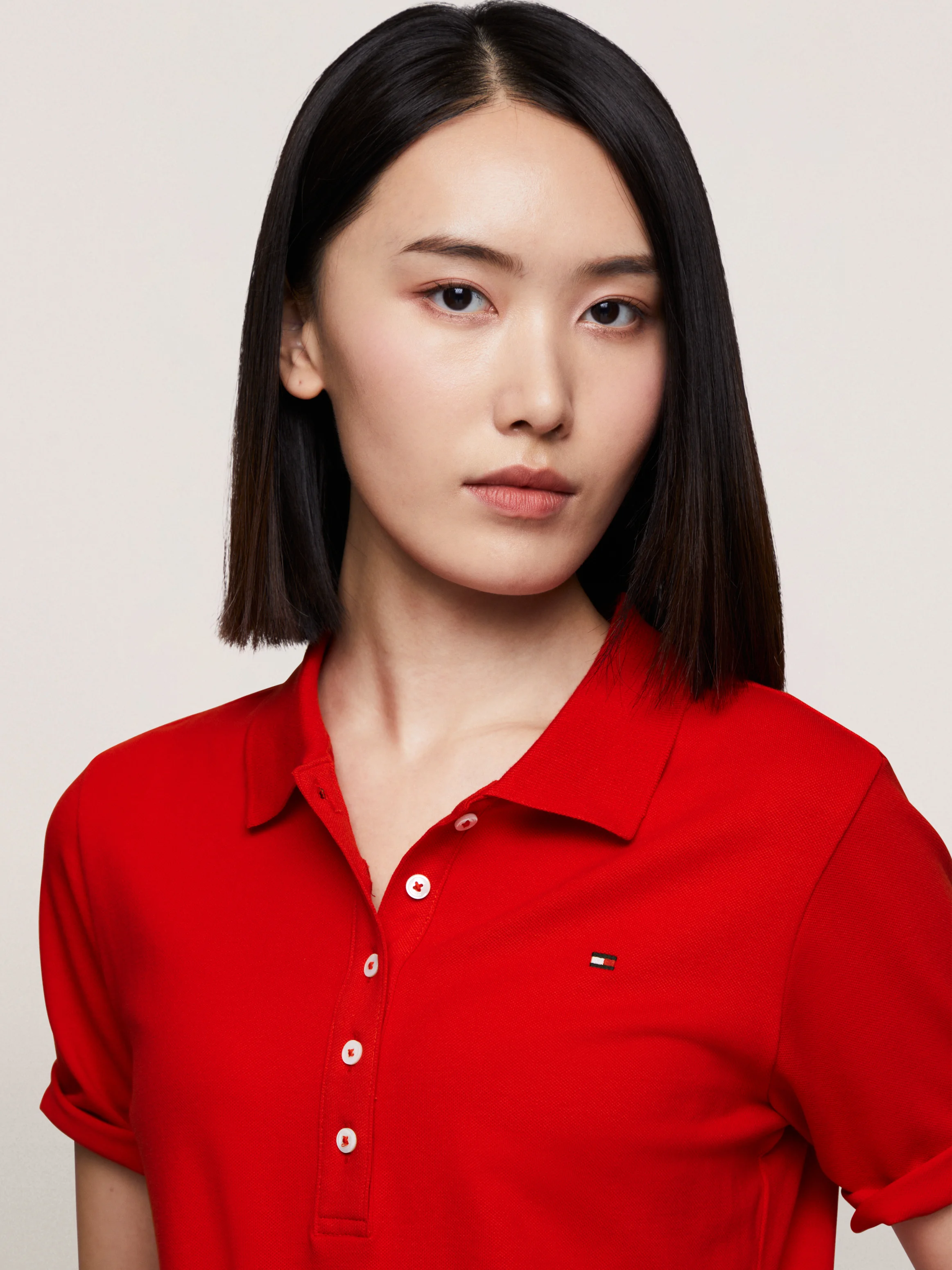 TOMMY HILFIGER Áo Polo Nữ Tay Ngắn - 1985 Reg Pique Polo SS