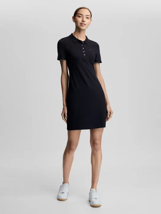 TOMMY HILFIGER Đầm Nữ 1985 Slim Pique Polo Dress SS