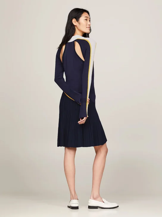 TOMMY HILFIGER Đầm Nữ - THC Sporty Rib Mini Sw Dress