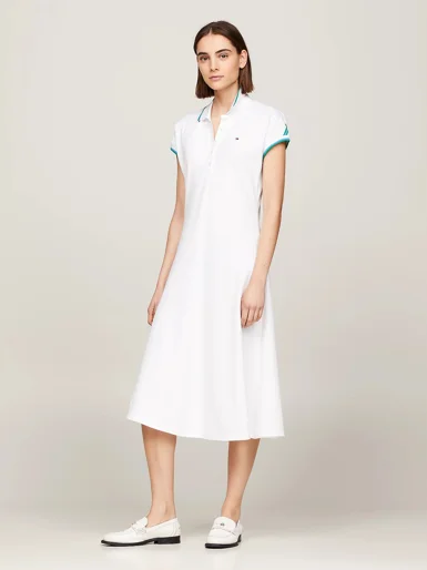 TOMMY HILFIGER Đầm Nữ F&F Stp SLV Knee Polo Dress