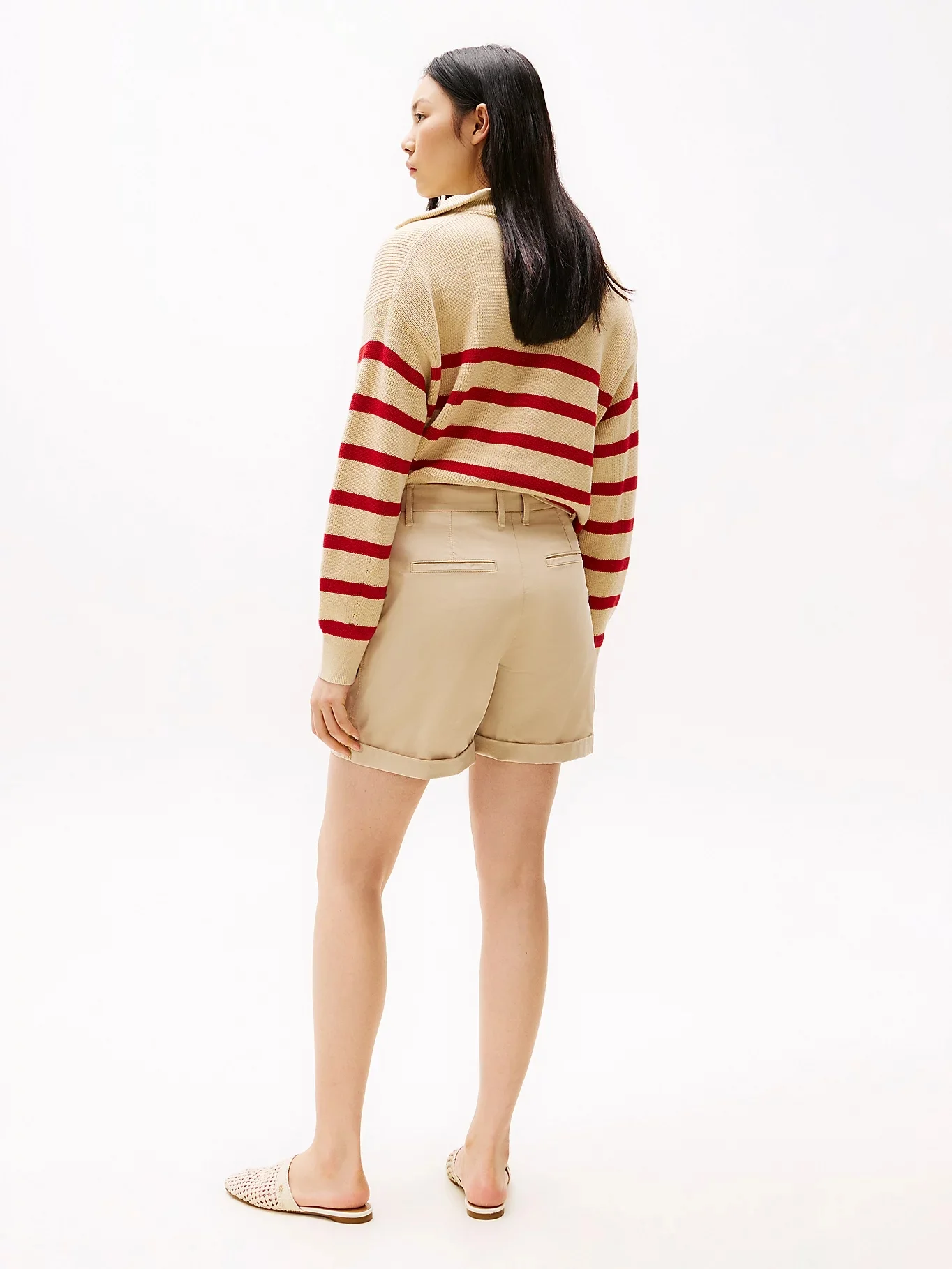 TOMMY HILFIGER Quần Ngắn Nữ Co Blend Gmd Chino Short