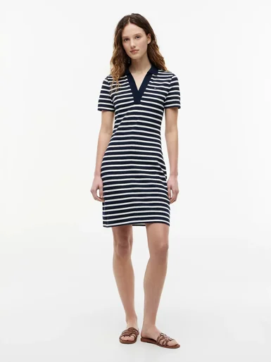 TOMMY HILFIGER Đầm Nữ Slim Open Nk Polo Dress Ss