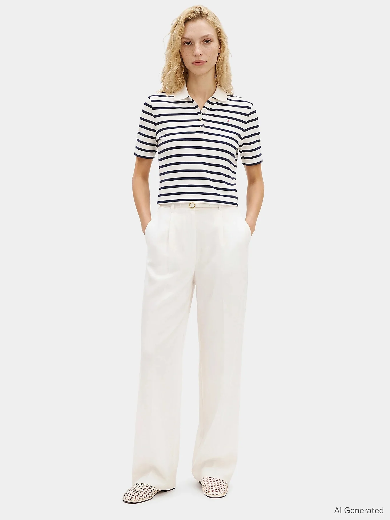 TOMMY HILFIGER Áo Polo Nữ Tay Ngắn 1985 Reg Pique Polo SS