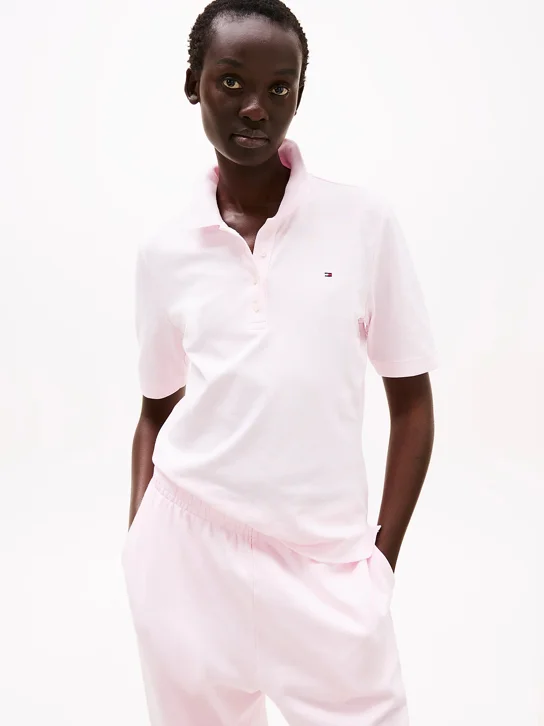 TOMMY HILFIGER Áo Polo Nữ Tay Ngắn 1985 Reg Pique Polo Ss