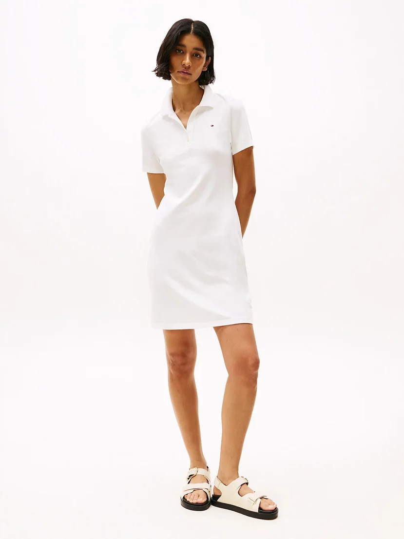 TOMMY HILFIGER Đầm Nữ 1985 Slim Pique Polo Dress SS