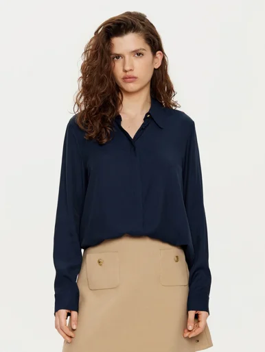 TOMMY HILFIGER Áo Sơ Mi Nữ Tay Dài Soft Vis Relaxed LS Shirt