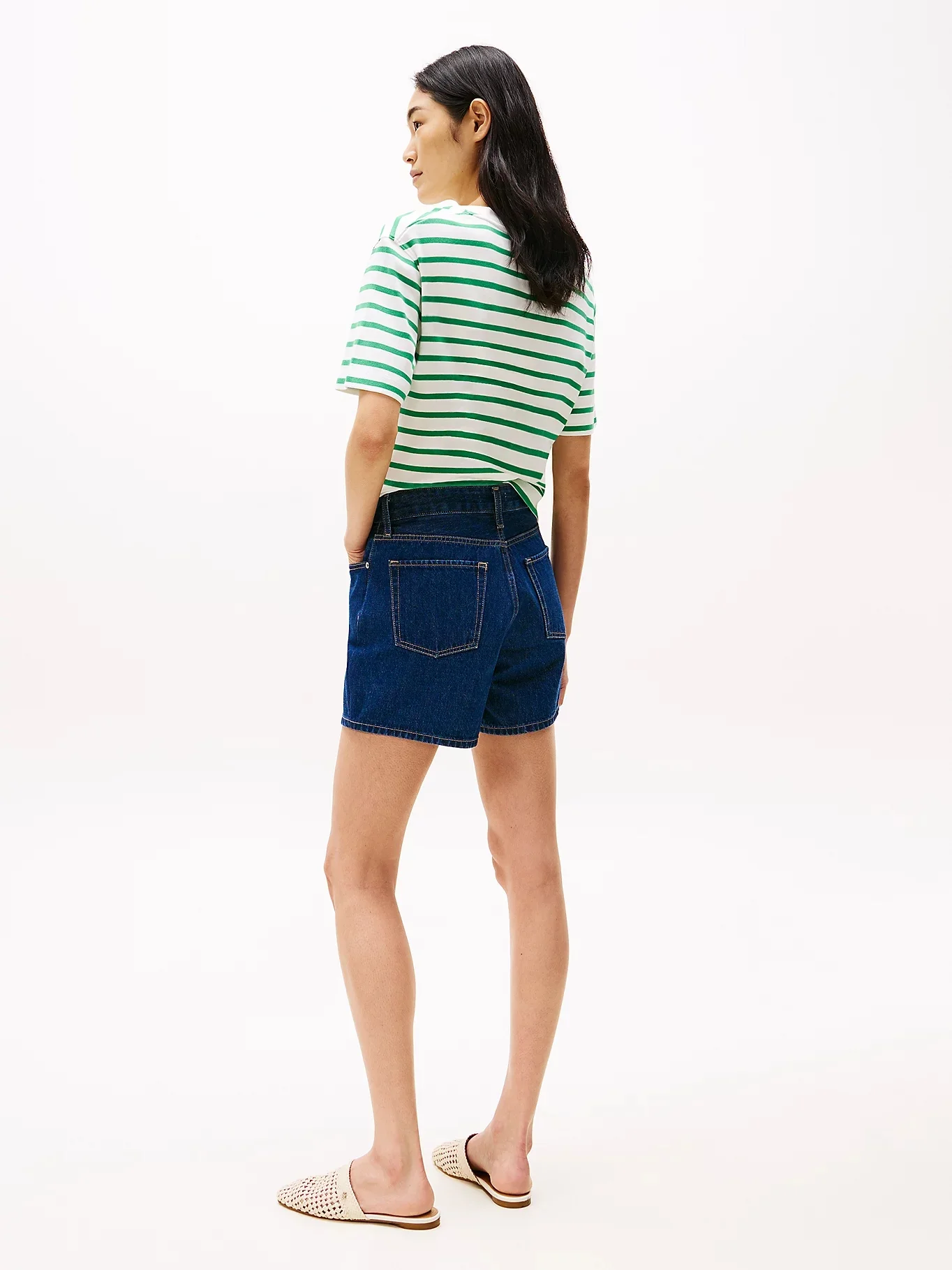TOMMY HILFIGER Quần Ngắn Nữ Dnm Mini Short HW Ace
