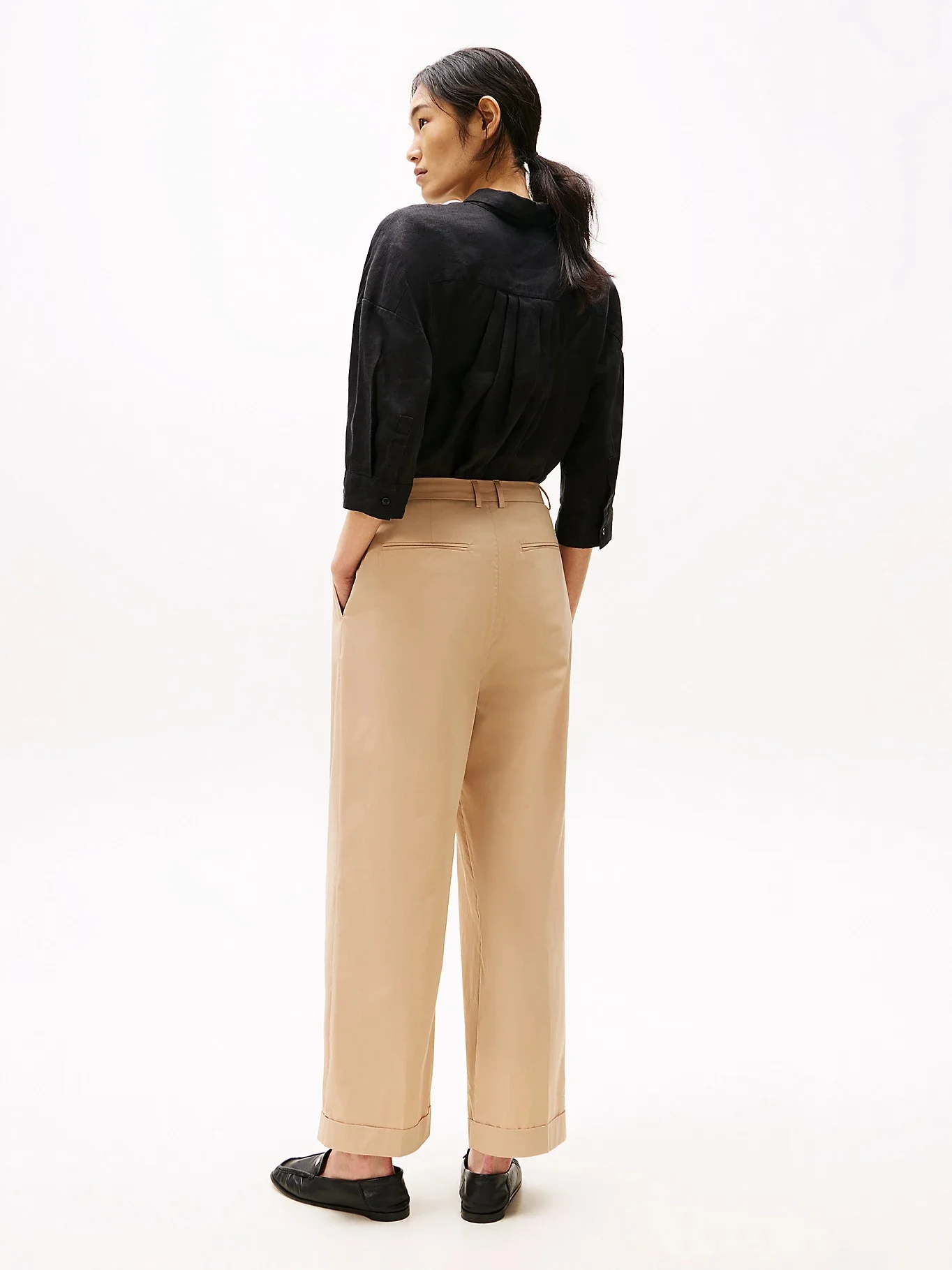 TOMMY HILFIGER Quần Dài Nữ Light Co Rlxd Straight Chino
