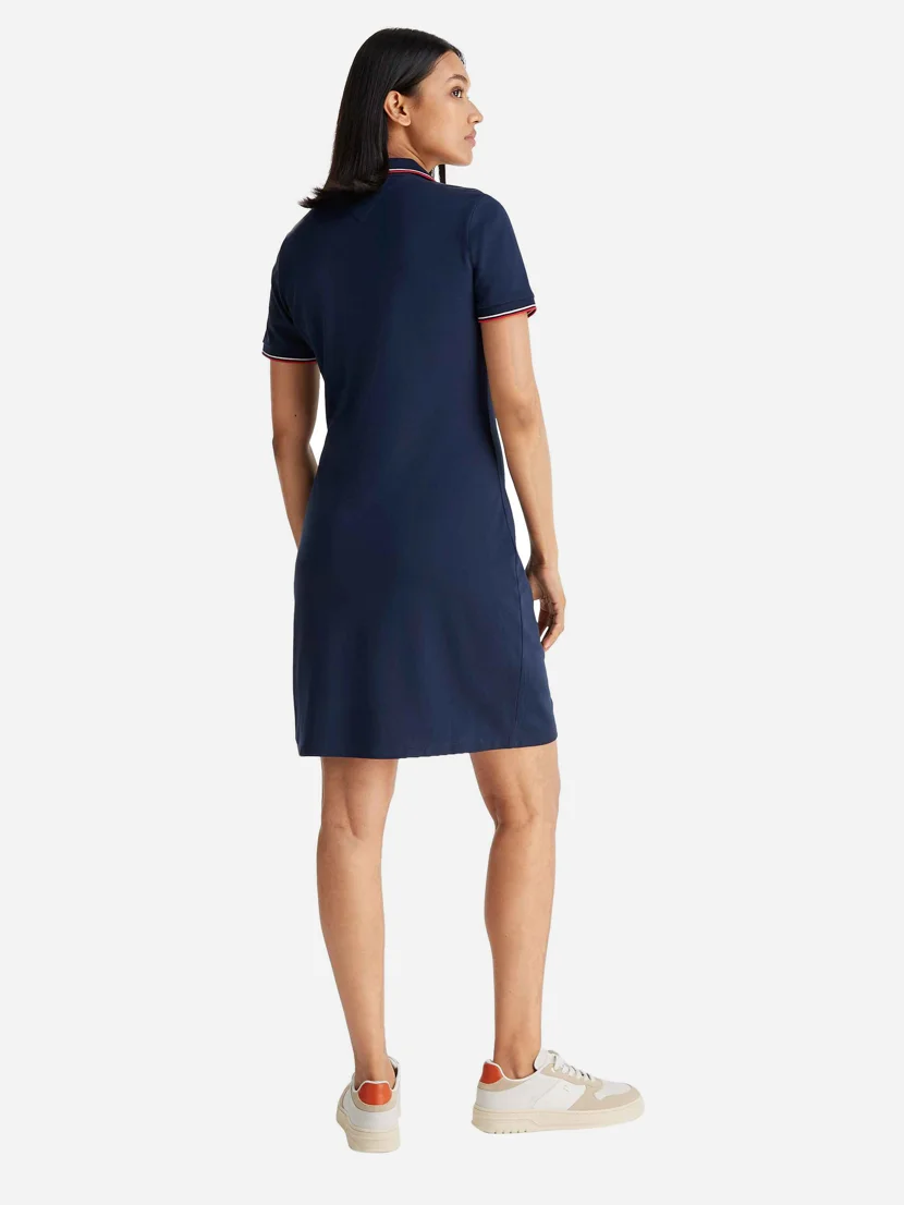 TOMMY HILFIGER Đầm Nữ RWB Tip Open SS Polo Knee Drss