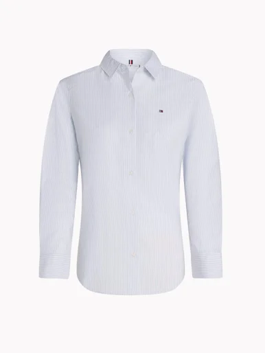 TOMMY HILFIGER Áo Sơ Mi Nữ Tay Dài IM AF Ess Poplin Regular Shirt