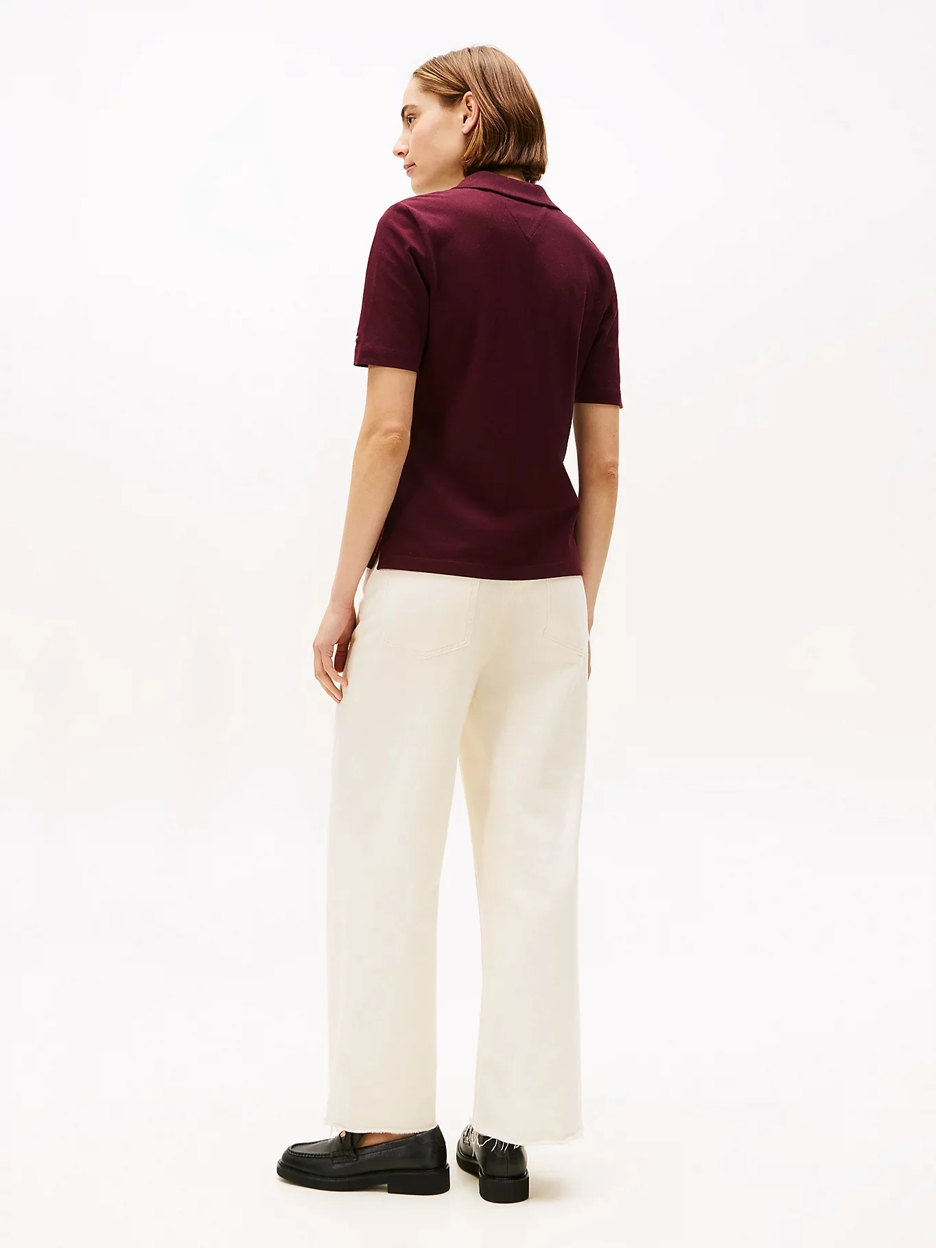 TOMMY HILFIGER Áo Polo Nữ Tay Ngắn Gold Crest Reg SS Polo