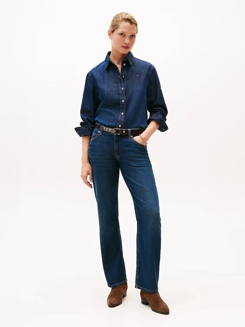 TOMMY HILFIGER Quần Jeans Nữ Dnm Milo Classic Straight RW