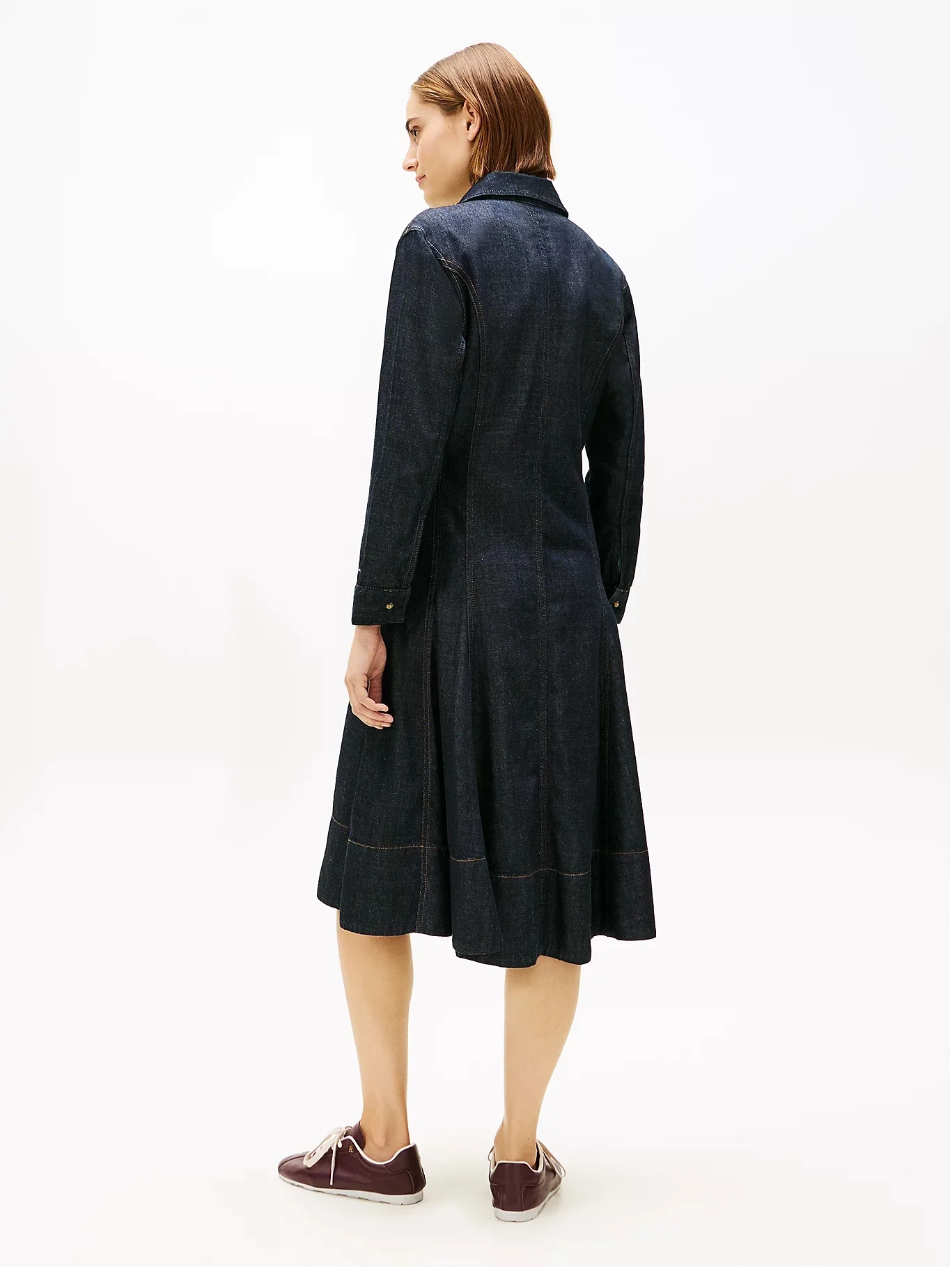 TOMMY HILFIGER Đầm Nữ AF Dnm Pure F&F Ls Long Dress