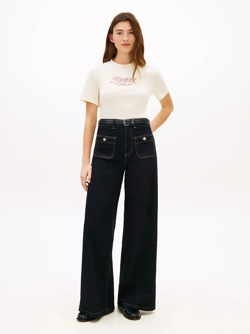 TOMMY HILFIGER Áo Thun Nữ Tay Ngắn Fun Graphic Reg C-Nk SS Tee
